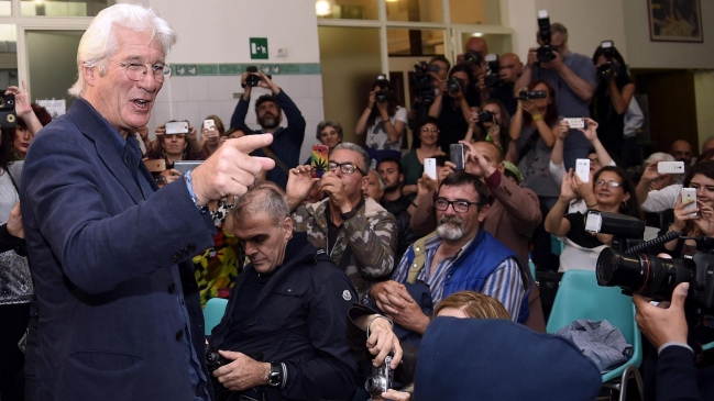Richard Gere presentó su película 