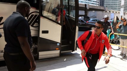 La selección chilena llegó a Philadelphia para medir fuerzas con Panamá