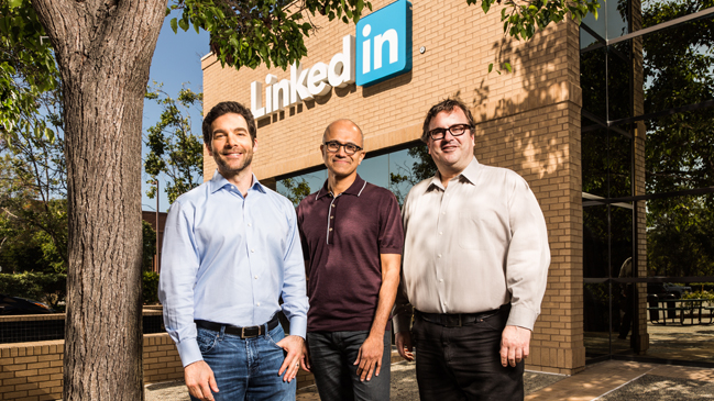 Microsoft compra las redes de Linkedin por 26 mil millones de dólares