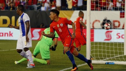 Eduardo Vargas anotó la igualdad de Chile ante Panamá