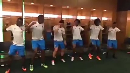   James Rodríguez encabezó divertido baile en la previa del Colombia vs. Perú 