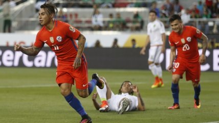 El cuarto gol de Eduardo Vargas fue el sexto para Chile ante México