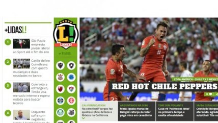 Prensa internacional alabó la goleada de Chile: 