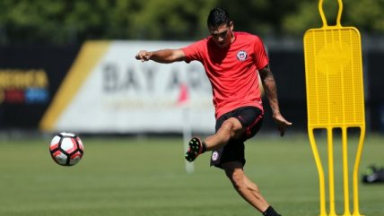 La selección chilena entrenó antes de viajar a Chicago