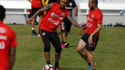 La primera práctica de la selección chilena en Chicago