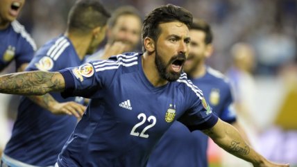 Ezequiel Lavezzi abrió la cuenta para Argentina frente a Estados Unidos