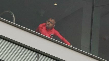 Así vivió Arturo Vidal el primer tiempo entre Chile y Colombia
