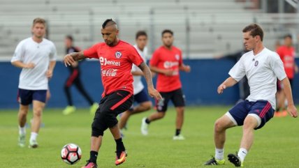 La última práctica de Chile antes de viajar a Nueva Jersey