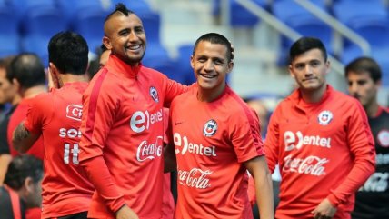 El primer entrenamiento de Chile en Nueva Jersey