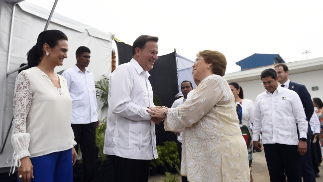  Bachelet participó en inauguración del Canal de Panamá ampliado  
