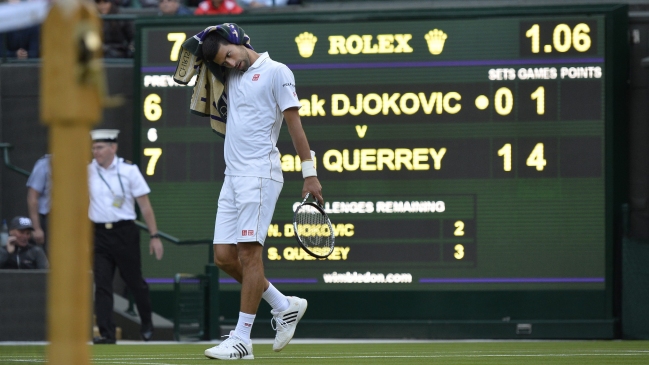 La lluvia salvó a Djokovic en su complicado choque con San Querrey