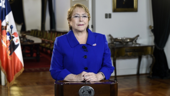 Presidenta Bachelet: Llamo a todos los actores a debatir este proyecto con altura de miras