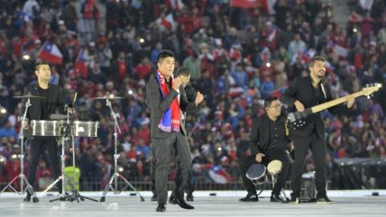 Así fue la actuación de Américo en la celebración de la Roja en el Estadio Nacional