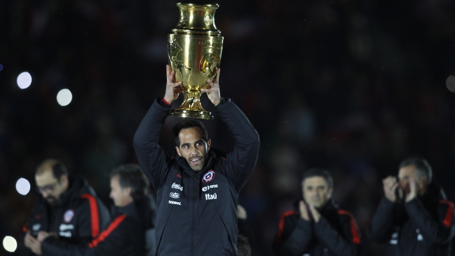 La selección chilena celebra el bicampeonato de América