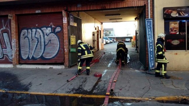 Explosión por gas en local comercial dejó cuatro heridos en el centro de Concepción