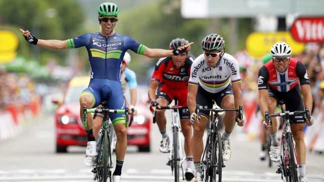Michael Matthews fue el más rápido de la escapada y ganó 10ª etapa del Tour