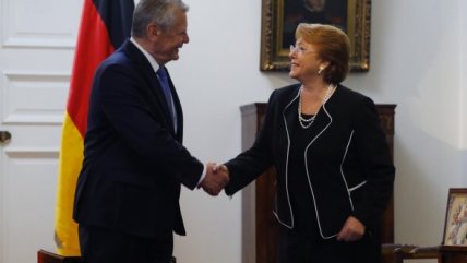   Bachelet recibió en La Moneda al presidente de Alemania 