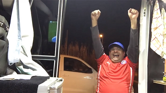 El chileno que sufrió y gritó los penales de la Copa América en Argentina