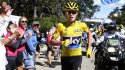 El choque de Chris Froome y su caminata a la espera de otra bicicleta