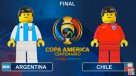El triunfo de Chile en la final de la Copa Centenario fue recreada en Lego