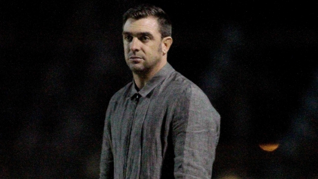 Pablo Guede estuvo en el Estadio Monumental