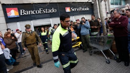   Guardia quedó herido a bala tras asalto a sucursal de BancoEstado 