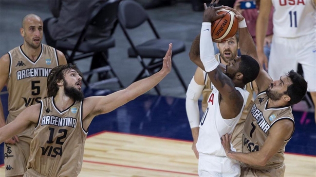 Estados Unidos apabulló a Argentina en amistoso preparatorio para los Juegos Olímpicos