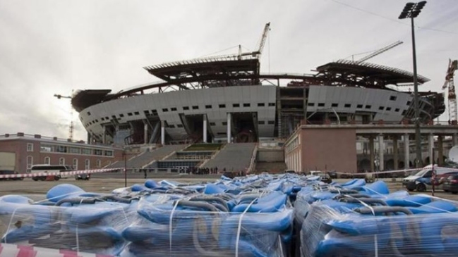 Fueron paralizadas obras del nuevo estadio mundialista en San Petersburgo