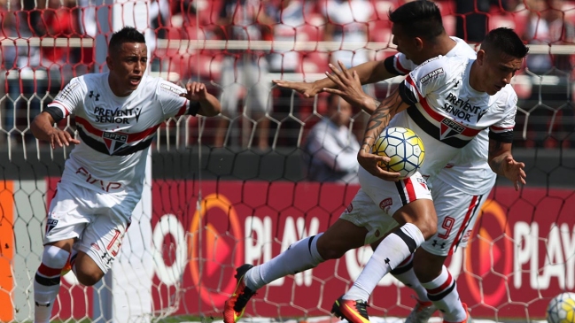 Sao Paulo igualó con Chapecoense sin el suspendido Eugenio Mena