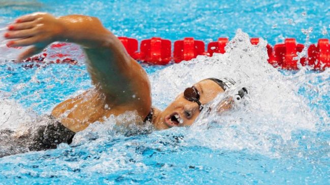 Kristel Köbrich terminó cuarta en su serie de las clasificatorias en los 400 metros libres
