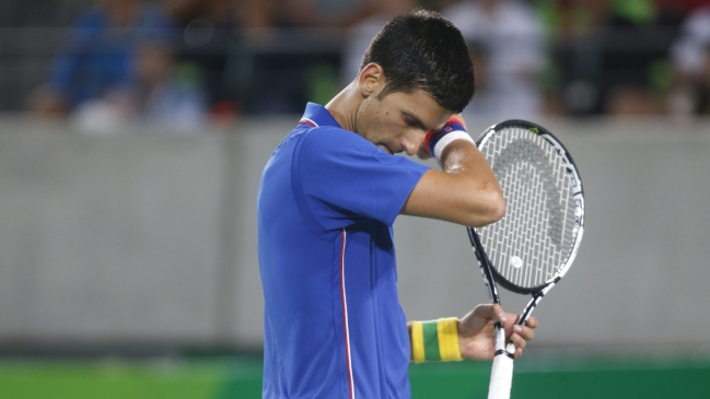 La desolación de Djokovic: 