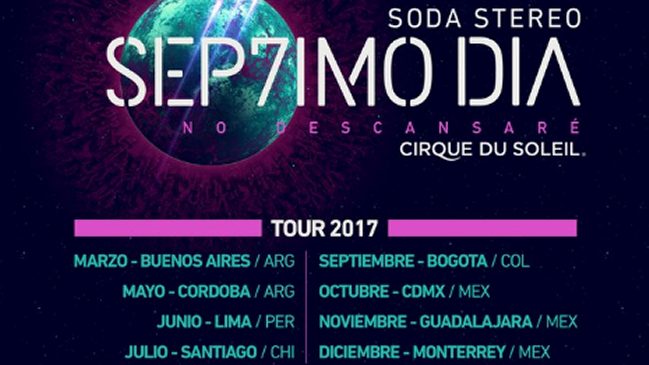 Show de Cirque du Soleil de Soda Stereo vendió más de 100 mil entradas