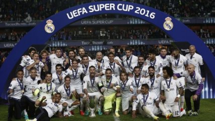   Real Madrid celebró a costa de Sevilla en la Supercopa de Europa 