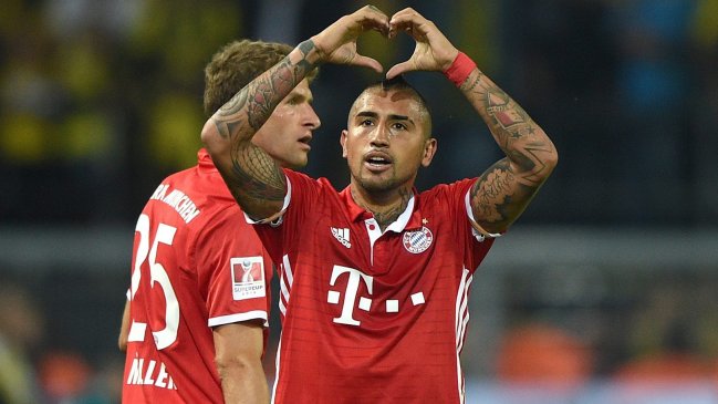FC Bayern Munich levantó la Supercopa Alemana con un golazo de Arturo Vidal