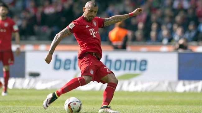 FC Bayern confirmó que Arturo Vidal sólo sufrió una contusión sin gravedad