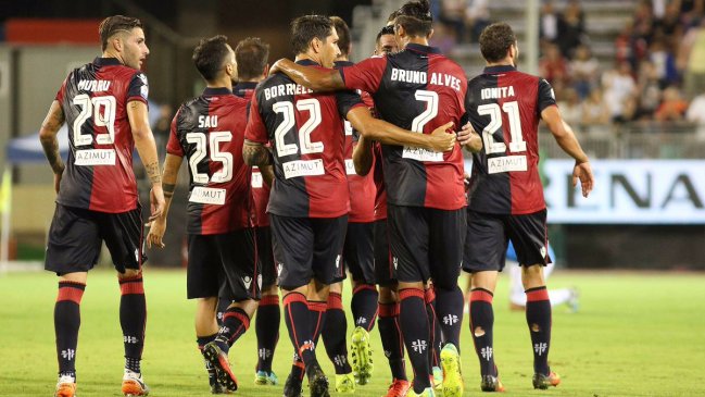 Mauricio Isla debutó en goleada de Cagliari por la Copa Italia