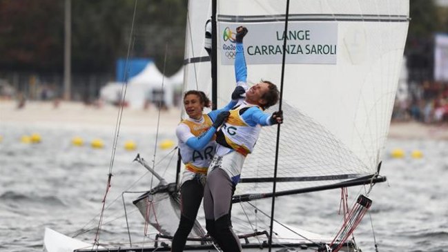 Argentina obtuvo una nueva medalla de oro en vela mixta en Río 2016