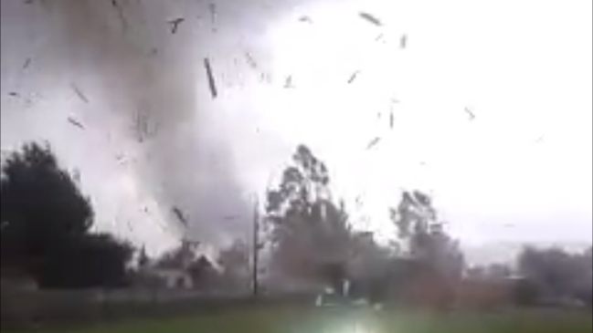 Tromba marina dejó graves daños en Toltén