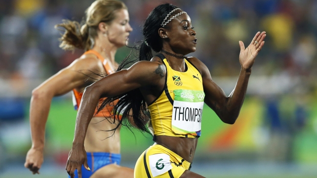 Elaine Thompson redujo a Schippers y completó el doblete de la velocidad
