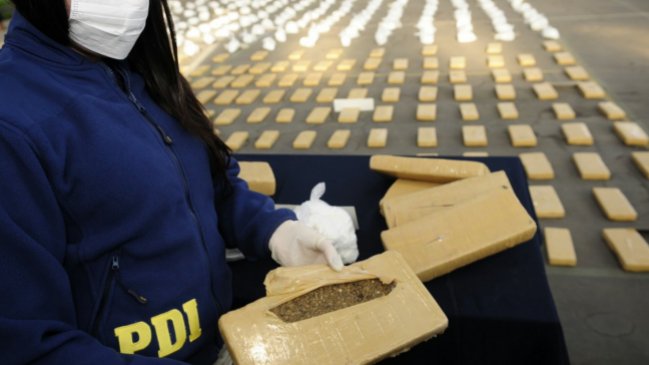 PDI detuvo a dos narcotraficantes e incautó 467 kilos de droga