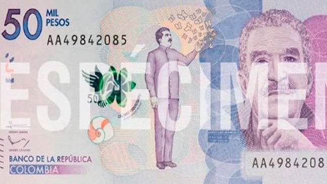  Colombia pone en circulación billete con la imagen de García Márquez  