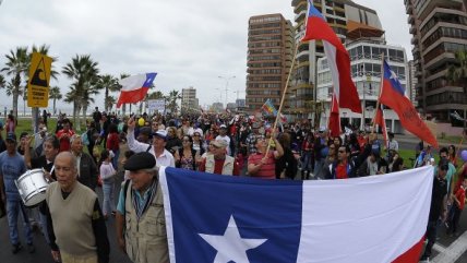 Iquiqueños marcharon contra las AFP este domingo