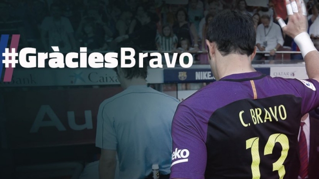 FC Barcelona agradeció el profesionalismo de Claudio Bravo