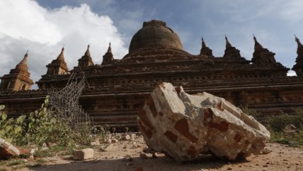   Los daños provocados por el violento terremoto en Birmania 