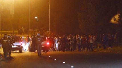 Los incidentes de los hinchas de la UC en Providencia