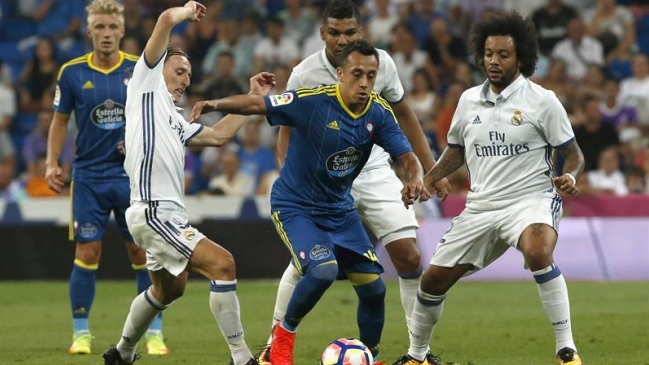 Fabián Orellana anotó un golazo en derrota de Celta de Vigo ante Real Madrid