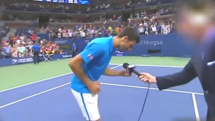   Novak Djokovic celebró en el US Open imitando a Phil Collins 
