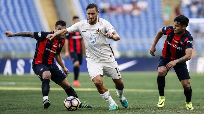 San Lorenzo cayó ante AS Roma en amistoso por los afectados por el terremoto en Italia