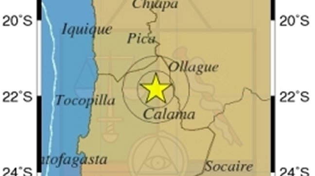 Sismo de menor intensidad en la Región de Antofagasta