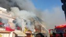 Incendio consumió al menos nueve locales comerciales en centro de Coquimbo
